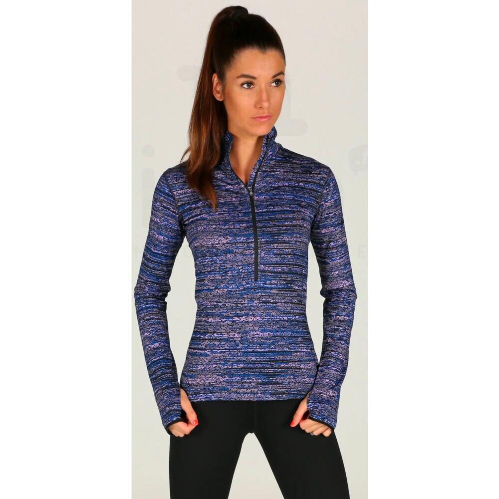 Nike Pro Hyperwarm Static Sweatshirt Size Small Half Zip Multicolor